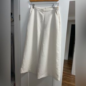 Wilfred size 8 CREAM wide leg